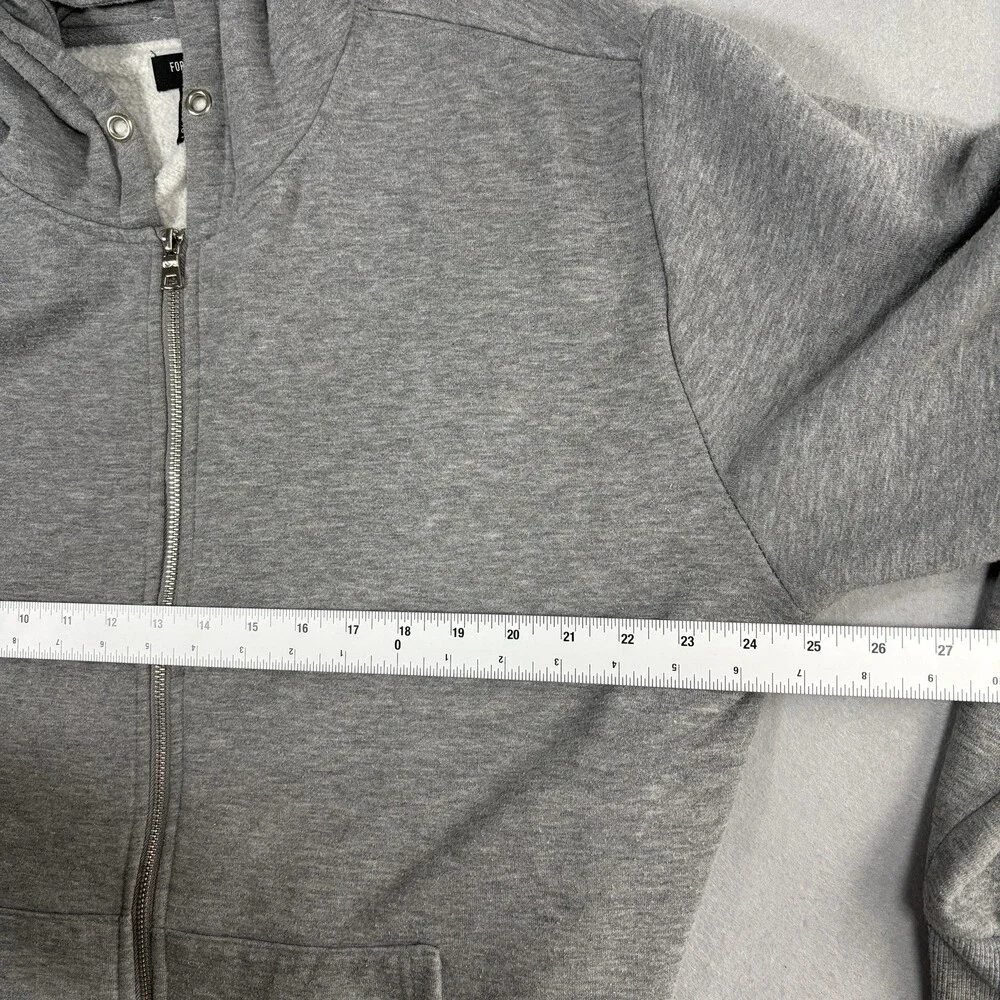 Forever 21 Gray Zip Up Hoodie Men’s Size XL
